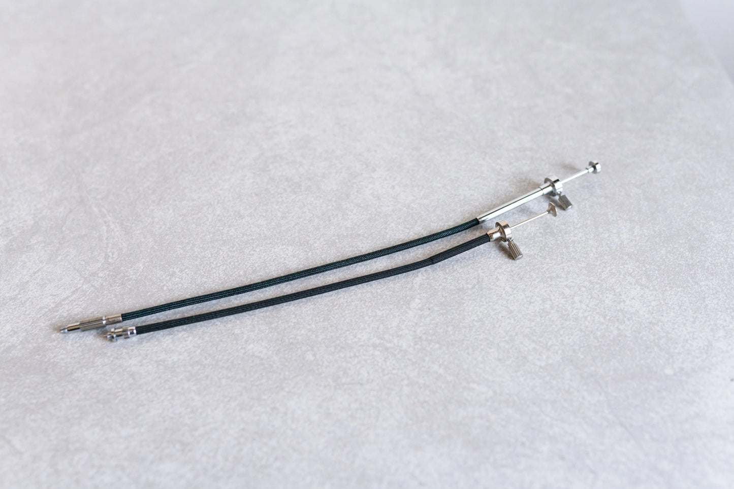 Vintage Cable Release Cables w/ Locks - Set of 2 - Small/Medium