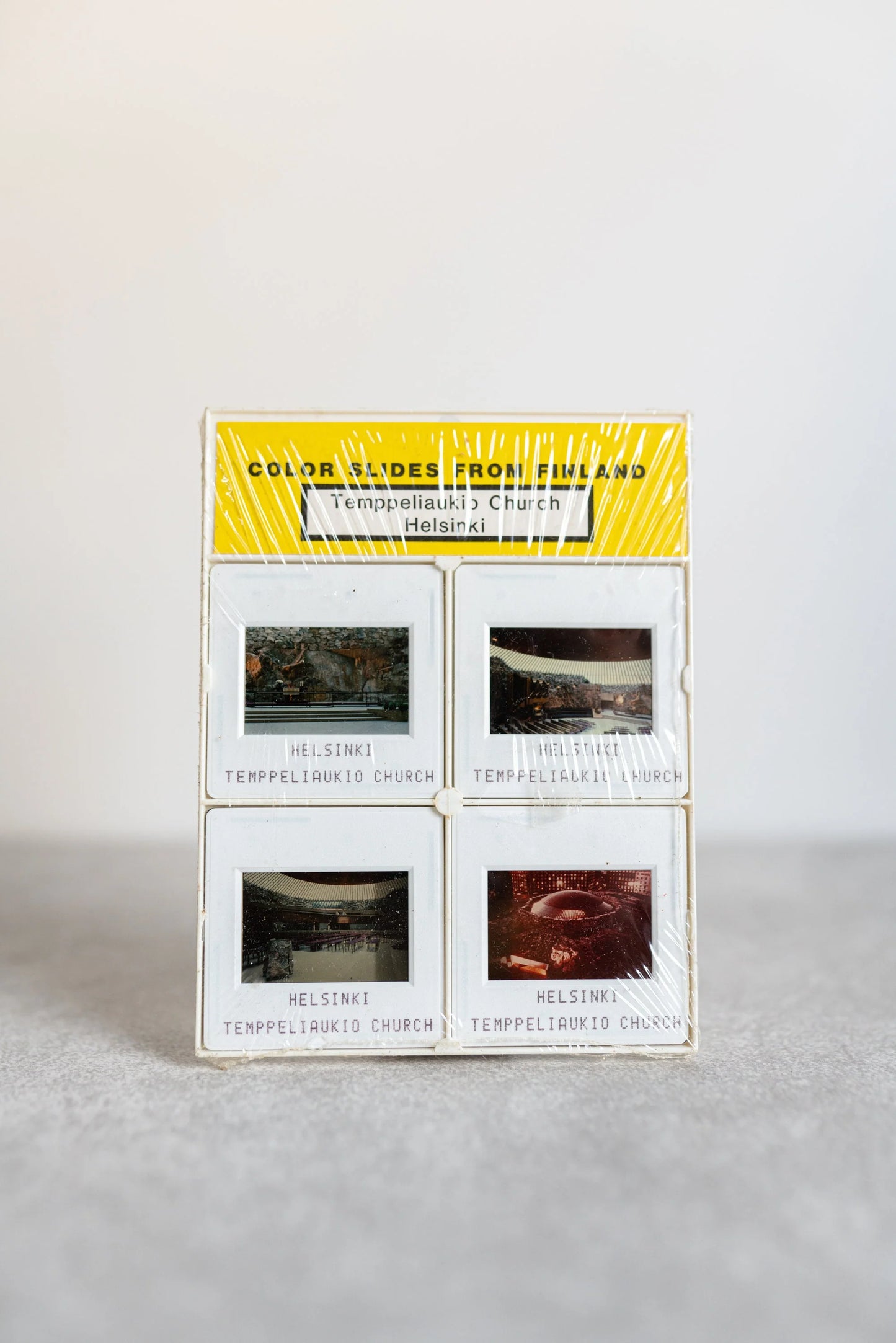 Temppeliaukio Church Helsinki Slides - Set of 4 - New Old Stock