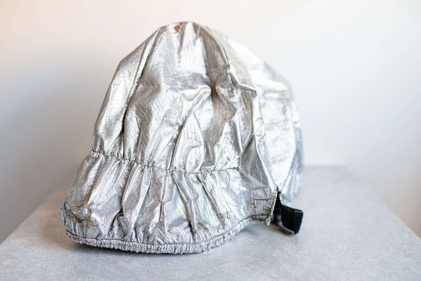 Vintage Aluminized Firemans Gloves and Cap