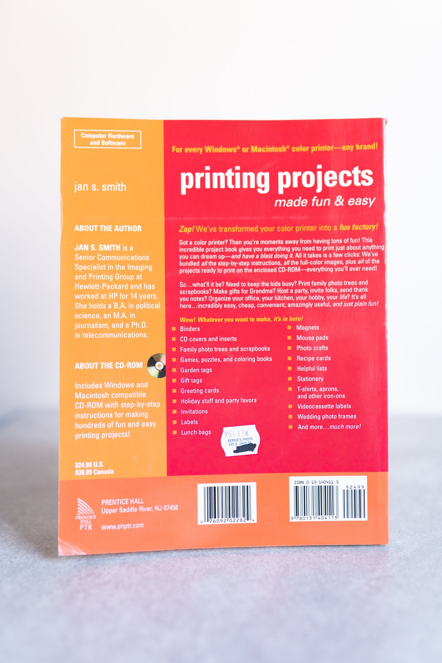 Printing Projects Made Fun & Easy by Smith, Jan S. Mixed Media Product Book