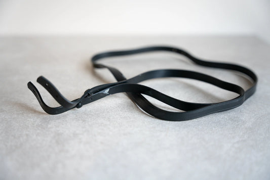 Thin Black Vinyl Camera Strap - 1960s