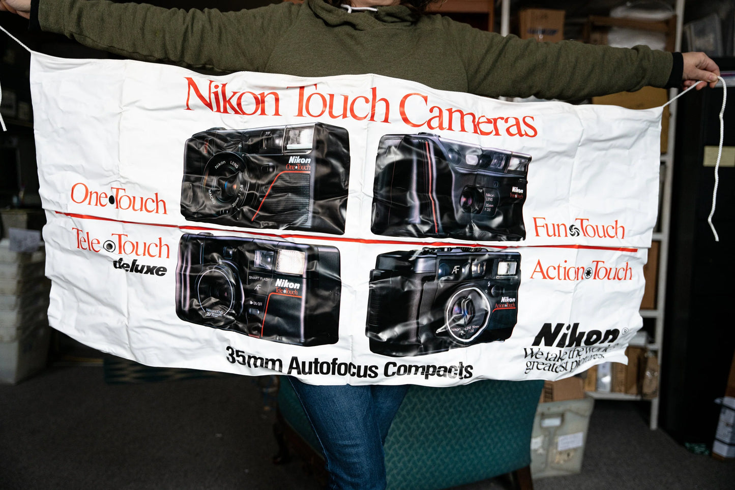 Vinyl Nikon Camera Banner - Like New - 23in by 50in