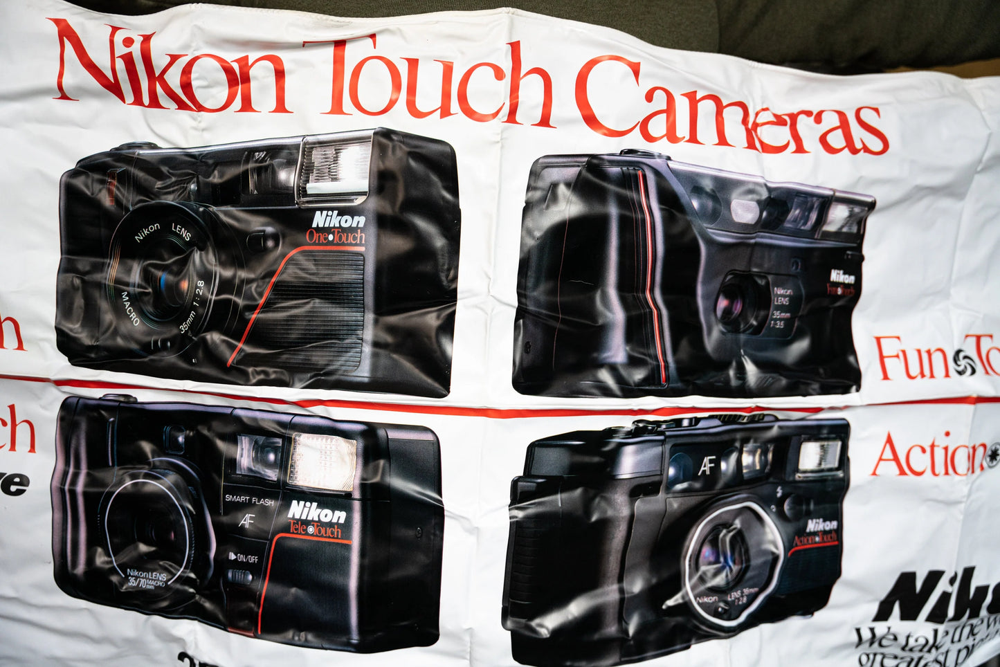 Vinyl Nikon Camera Banner - Like New - 23in by 50in