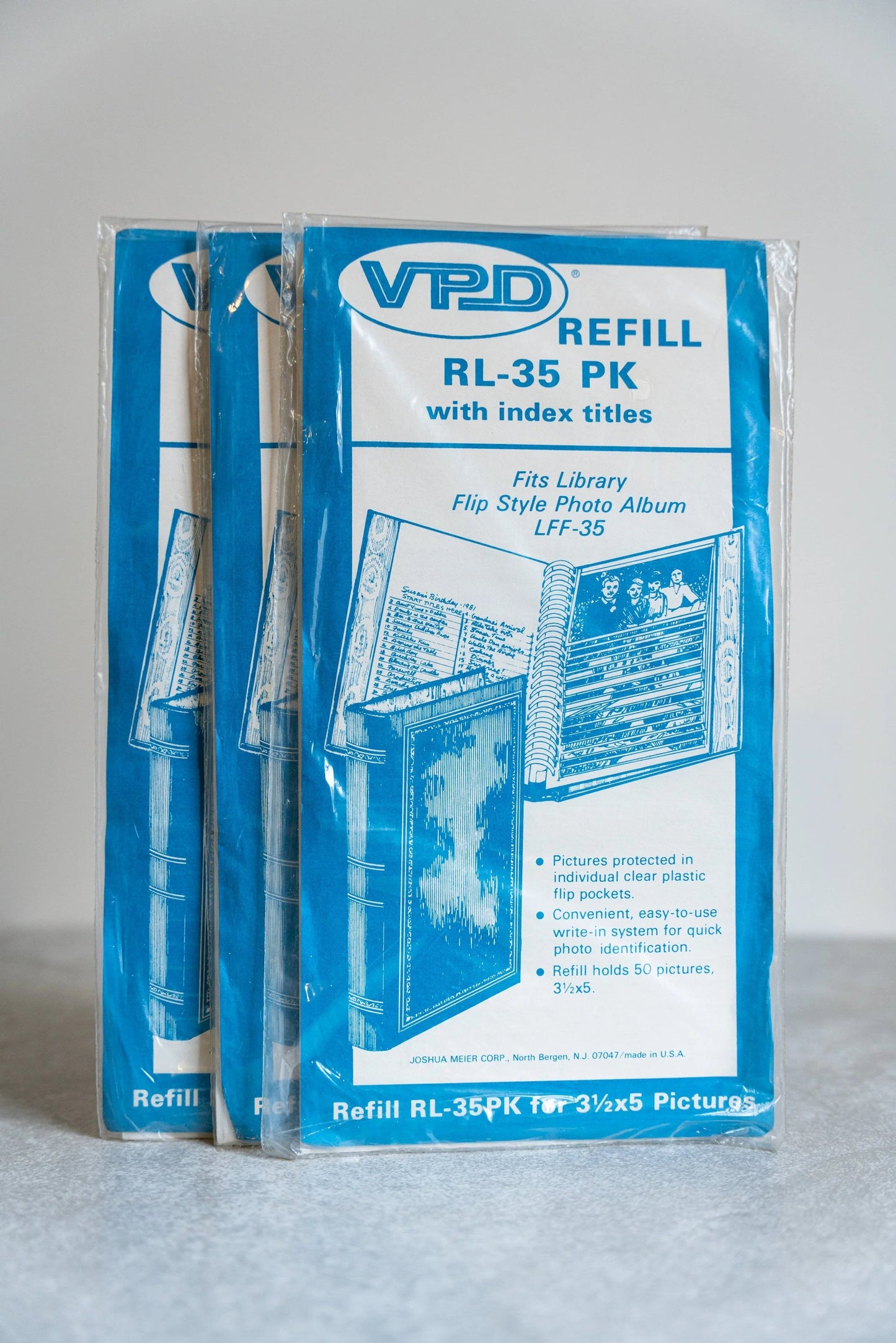 Refill RL-35PK for 3 1/2 x 5 Pictures - Lot of 3