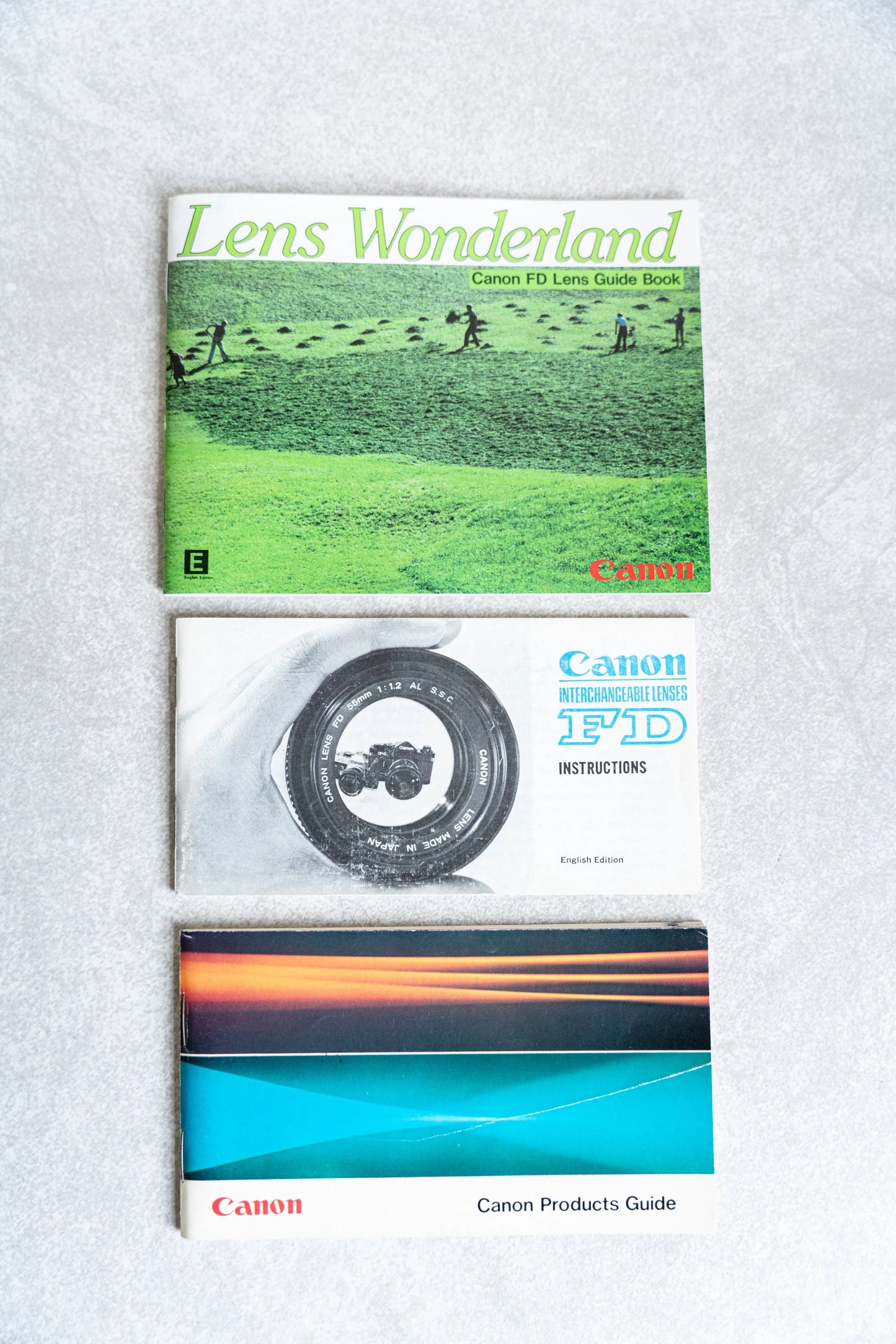 Canon Film Lens Brochure - Set of 3