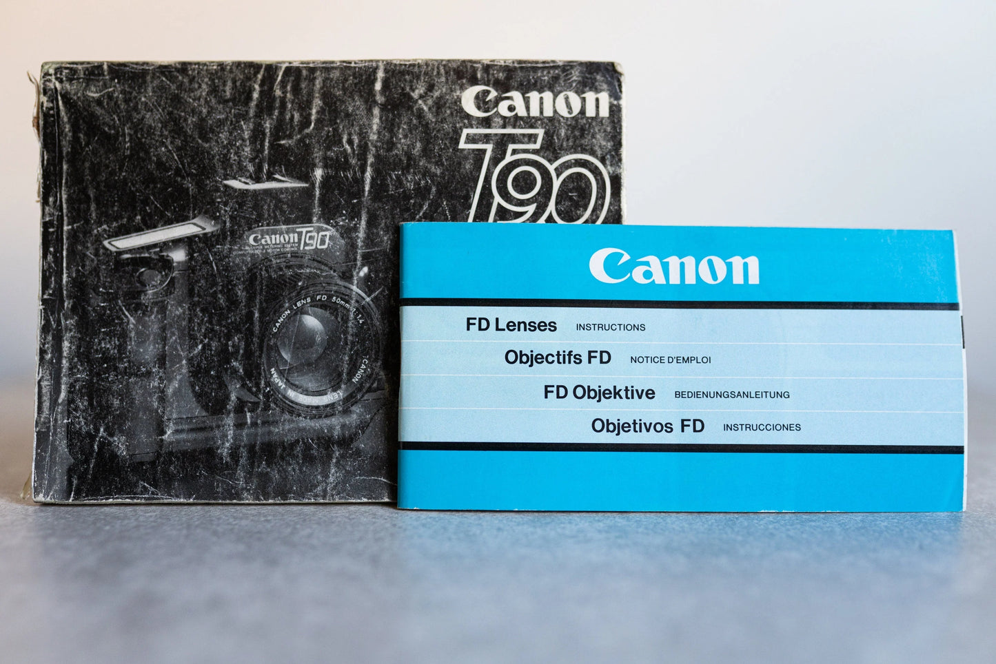 Canon Manuals - Set of 2 - Canon T90 and Canon FD Lenses