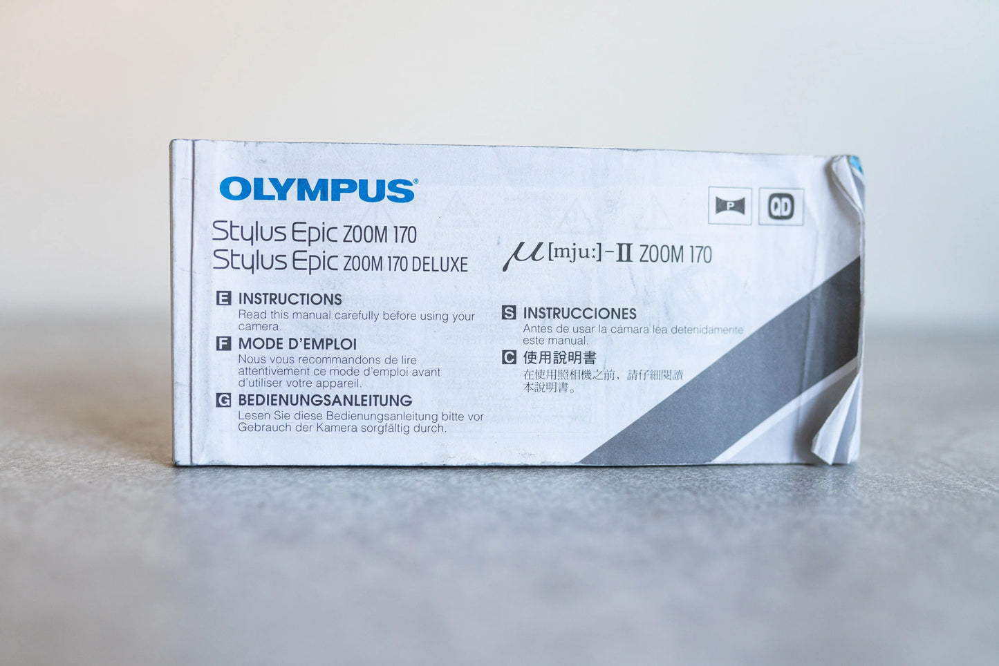 Olympus Stylus Epic Zoom 170 / 170 Deluxe / MJU-II 170VF Instructions