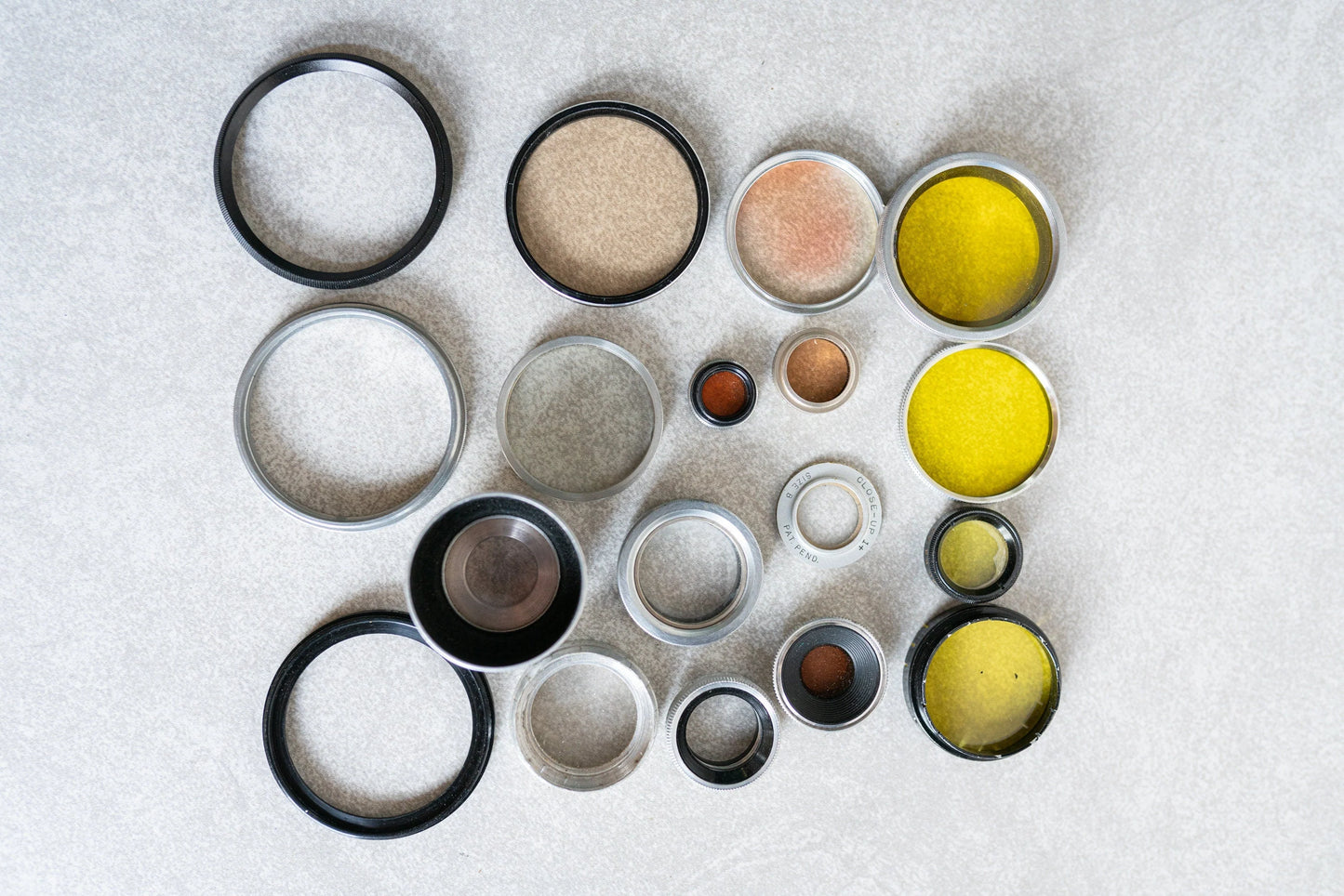 Photographic Filter and Adapter Rings - Large Lot
