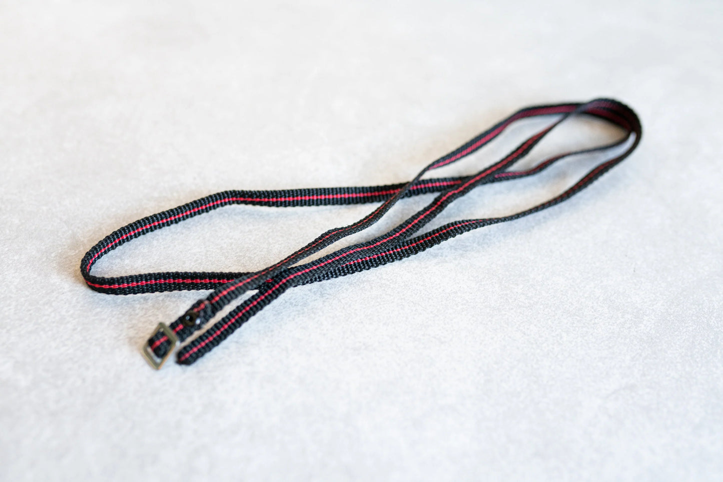 Vintage Black and Red Camera Strap - Thin