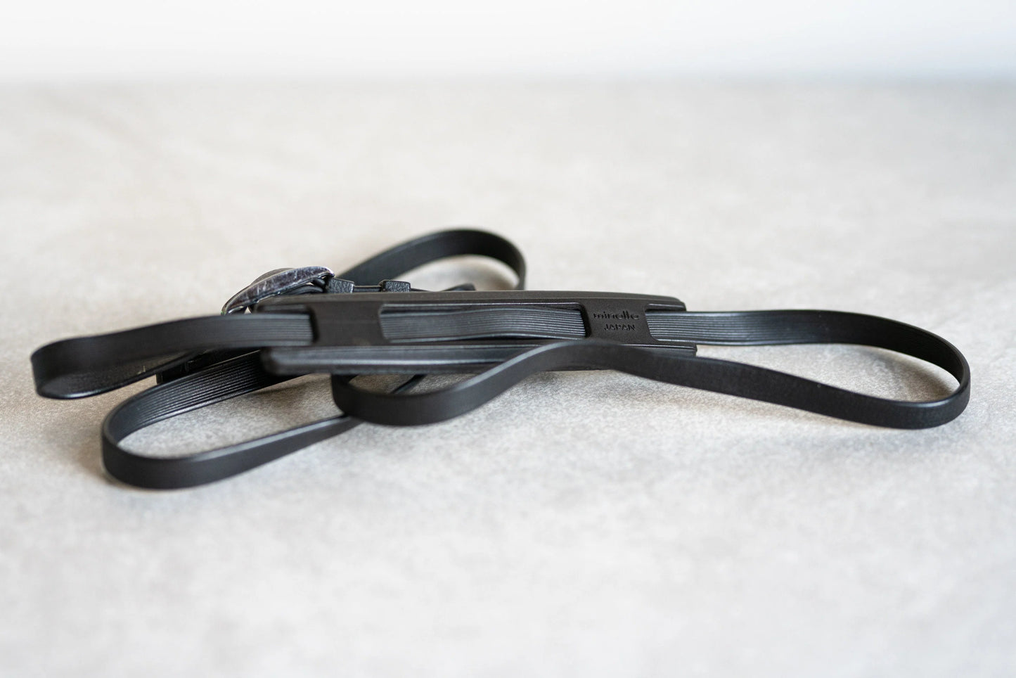 Vintage Minolta Camera Strap - Vinyl - Dark Brown