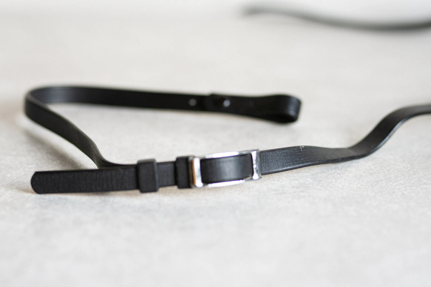 Vintage Minolta Camera Strap - Vinyl - Dark Brown
