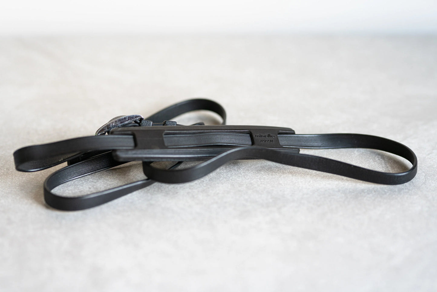 Vintage Minolta Camera Strap - Vinyl - Dark Brown