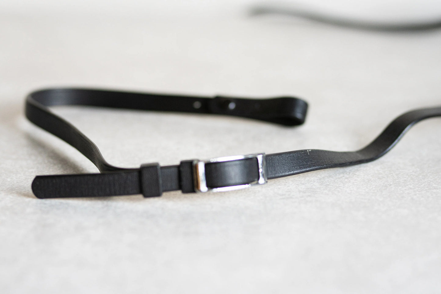 Vintage Minolta Camera Strap - Vinyl - Dark Brown