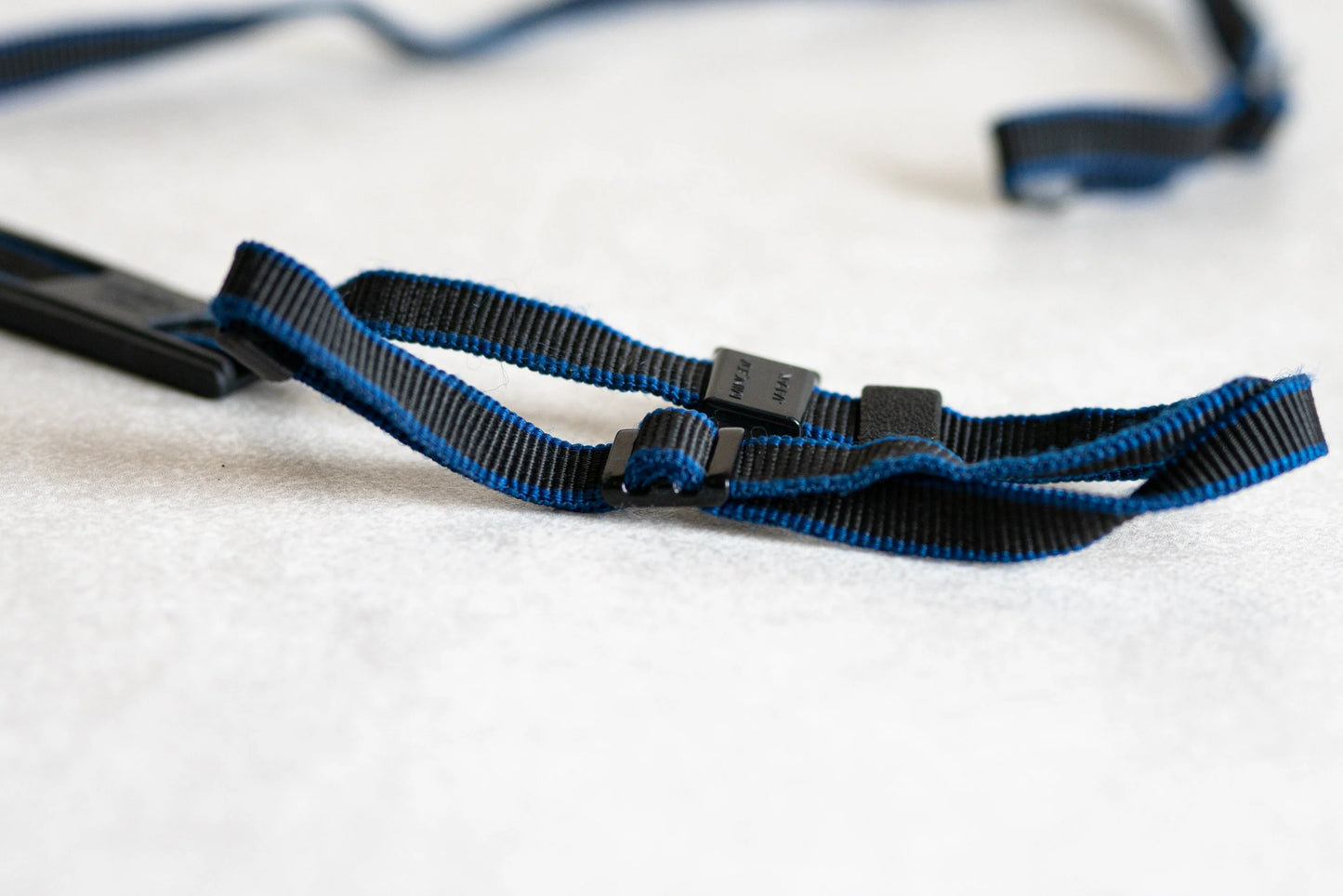 Minolta Camera Strap - Black and Blue - Circa 2000