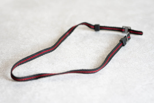 Vintage Camera Hand Strap or Kids Neck Strap - Black / Red