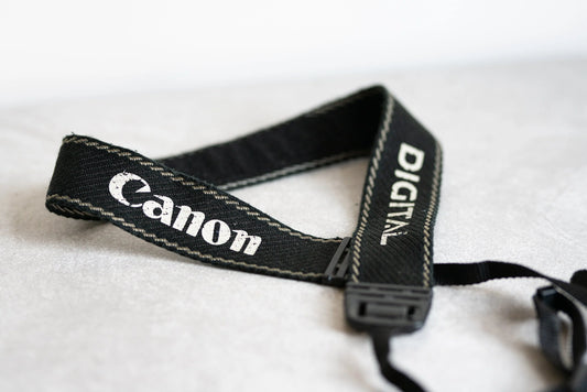 Vintage Canon Digital Strap - Black and Grey