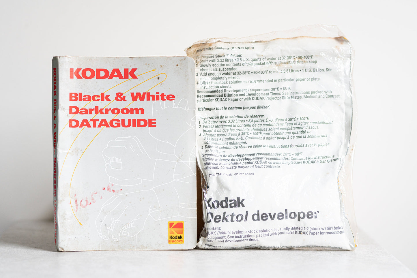 Kodak Black and White Darkroom Dataguide w/ One Gallon Bag Kodak Dektol