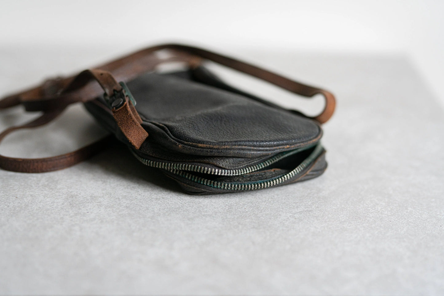 Black Leather Case w/ Strap by Kodak - Circa 1940s