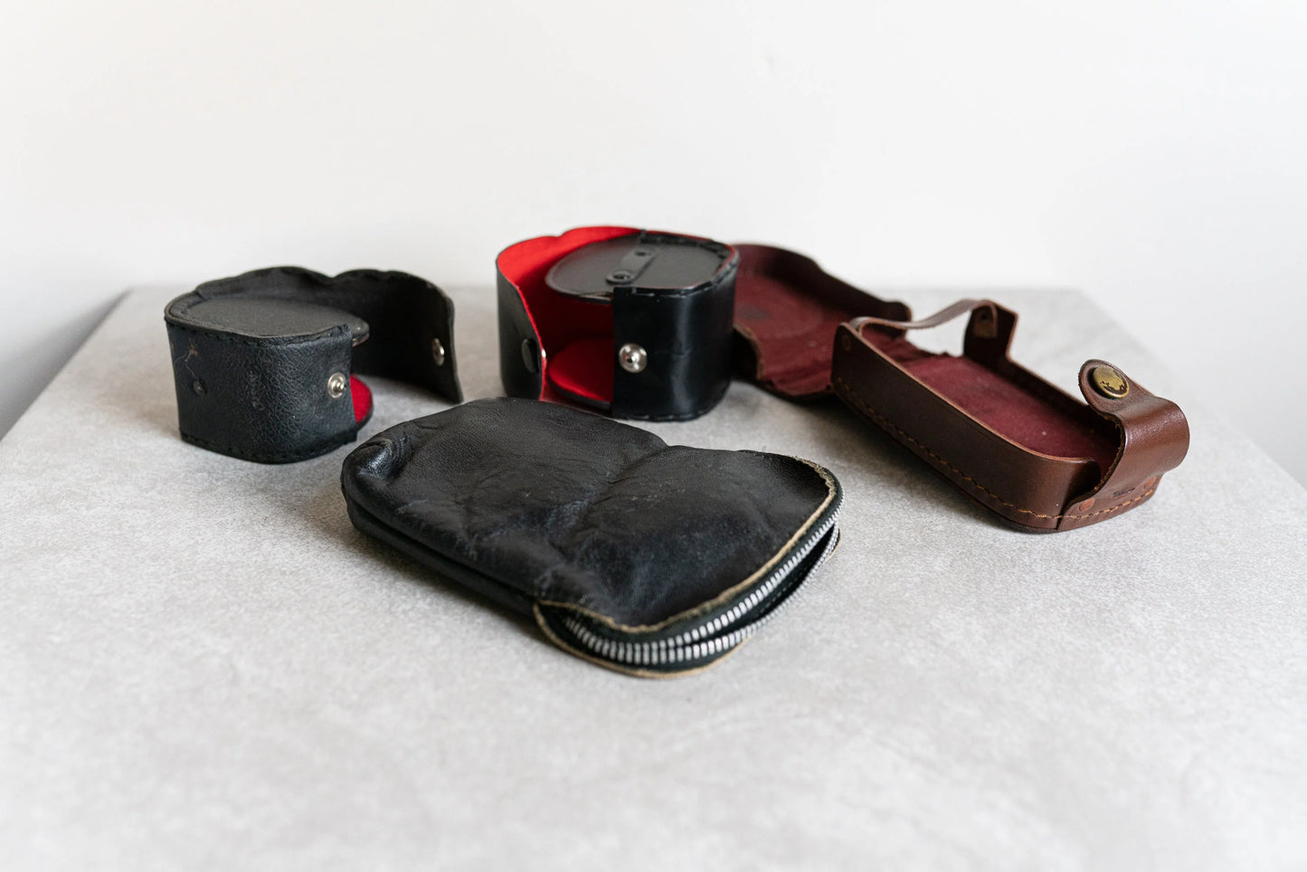 Camera Pouches / Cases - Set of 4 - Vintage