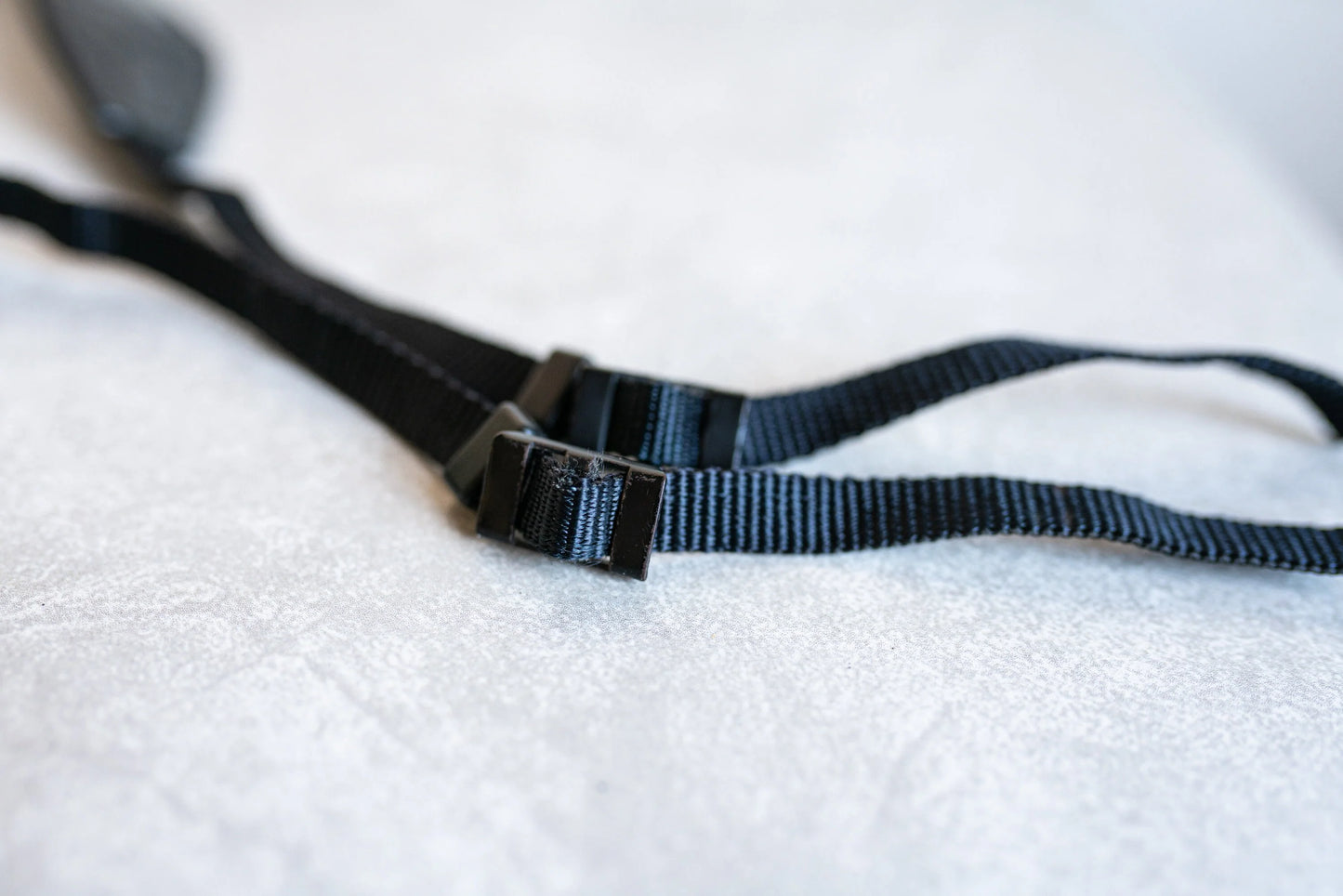 Nikon Vintage Strap - Grey / Black w/ Red Pin Stripe