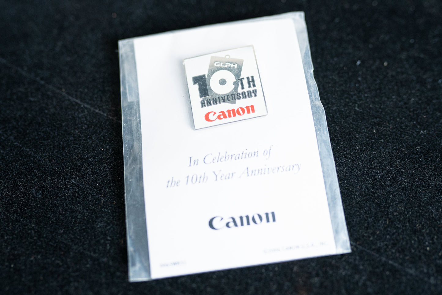 Canon ELPH 10th Anniversary Pin -  Old Stock