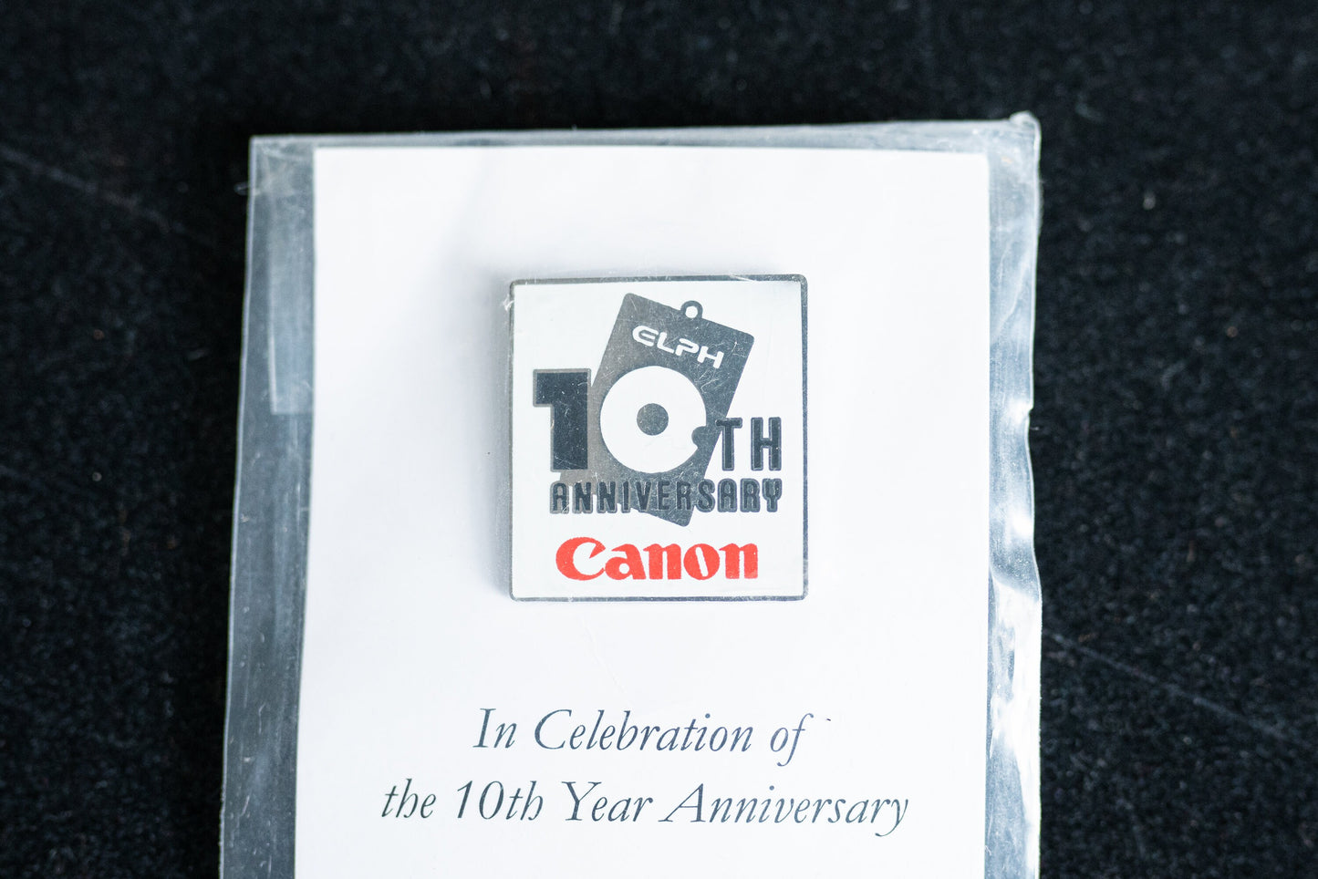 Canon ELPH 10th Anniversary Pin -  Old Stock