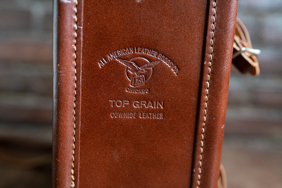 Vintage Brown Leather Camera Case – 1950s Adjustable Strap