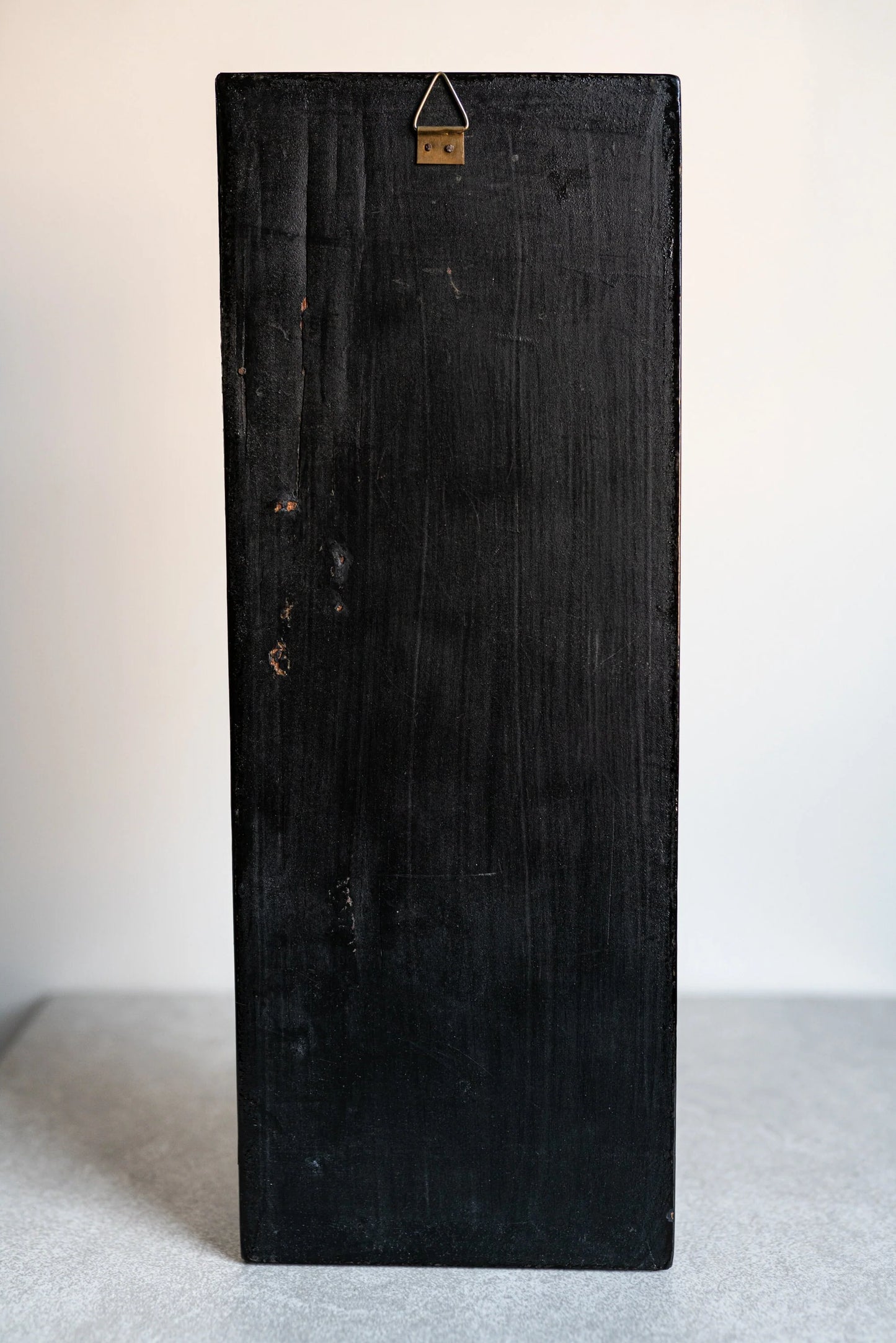 Laquered Board w/ Inlaid Mother of Pearl Fishing Scene
