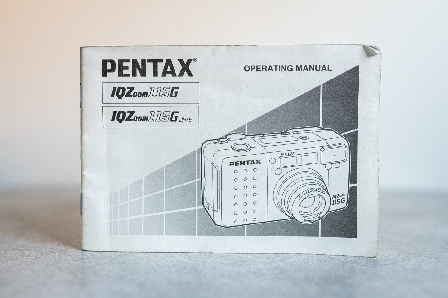 Pentax IQZoom115G / IQZoom115GDate Operating Manual