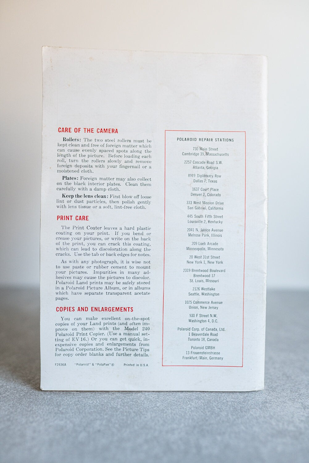 How to Make Good Pictures with Your Polaroid Electric Eye Land Camera Model 900