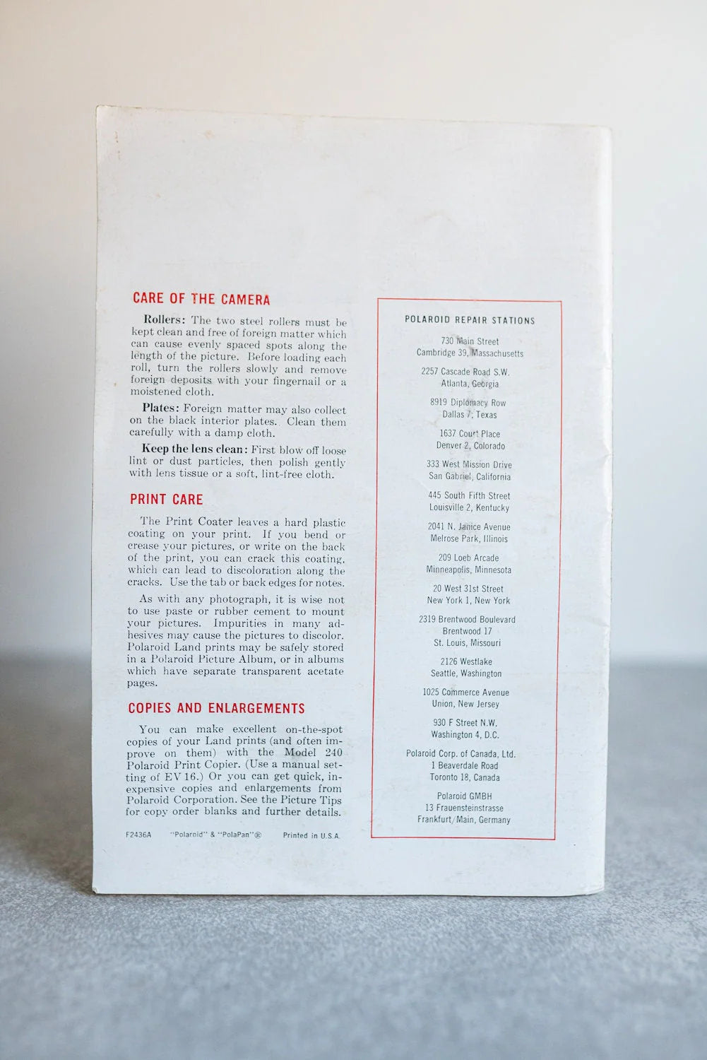 How to Make Good Pictures with Your Polaroid Electric Eye Land Camera Model 900