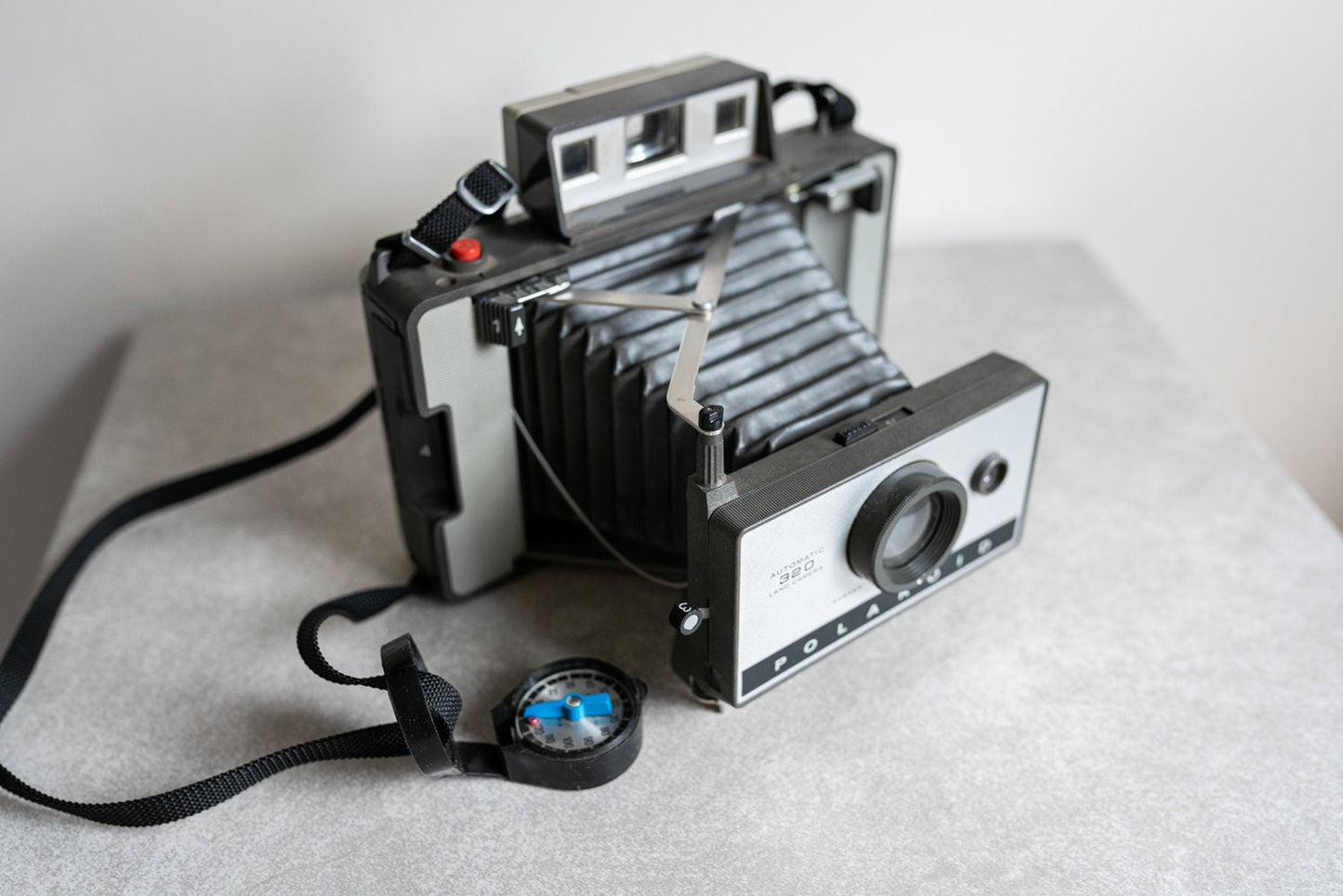 Polaroid Automatic 320 Instant Land Camera / Timer on Strap
