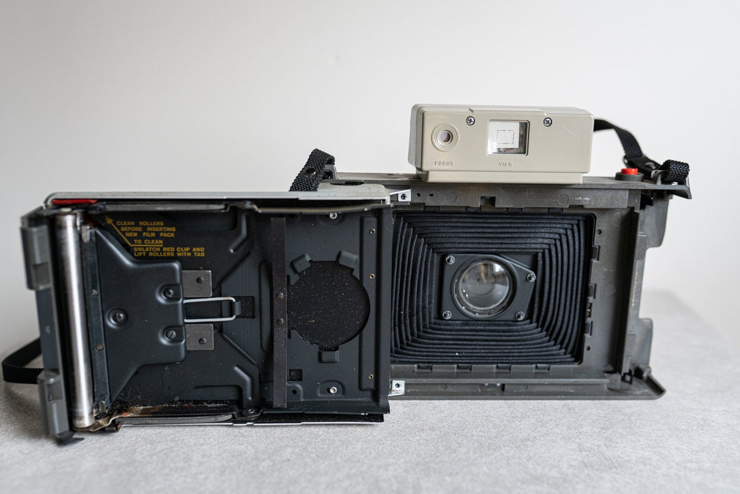 Polaroid Automatic 320 Instant Land Camera / Timer on Strap
