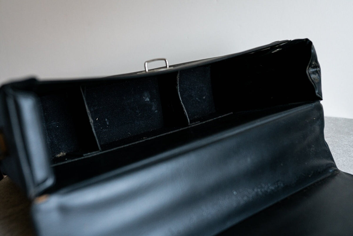 Vintage Black Vinyl Camera Case w/ Short Strap