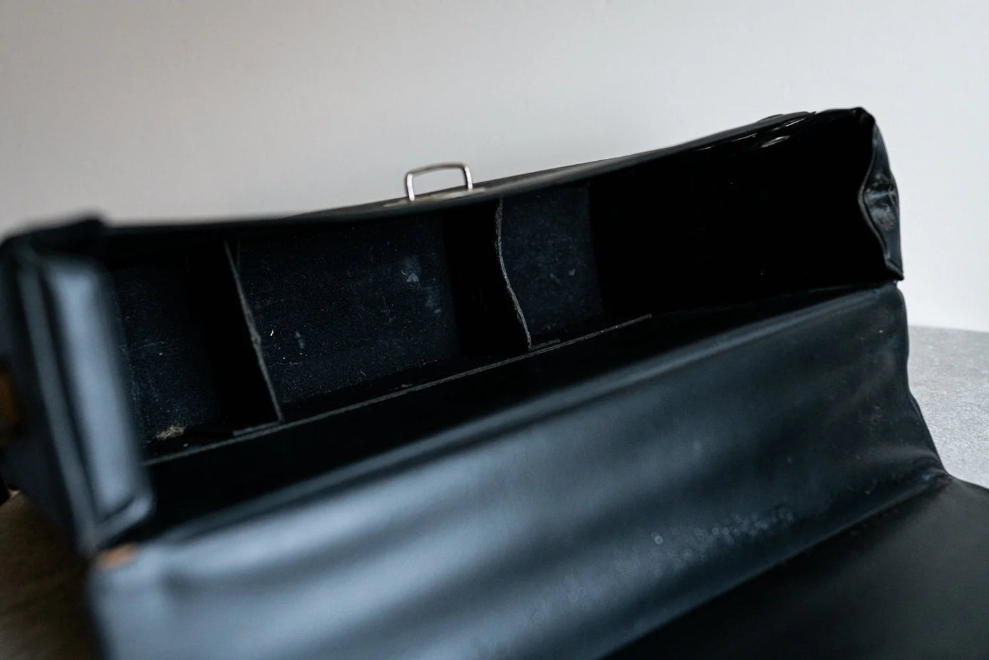 Vintage Black Vinyl Camera Case w/ Short Strap