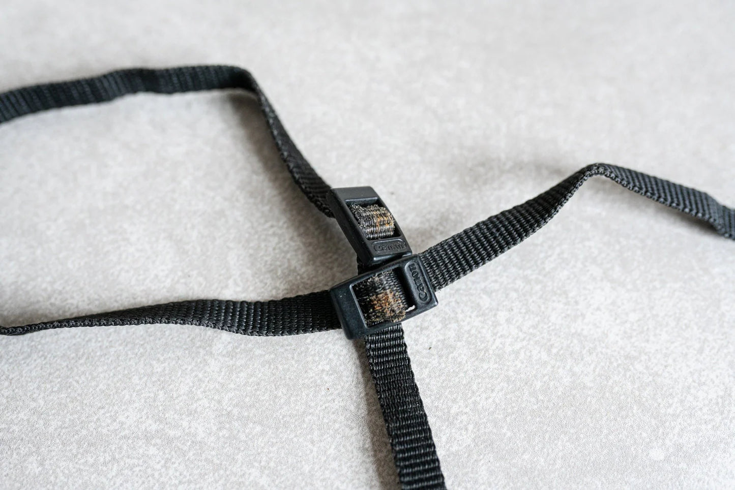 Retro Black and Grey Canon EOS Digital Camera Strap