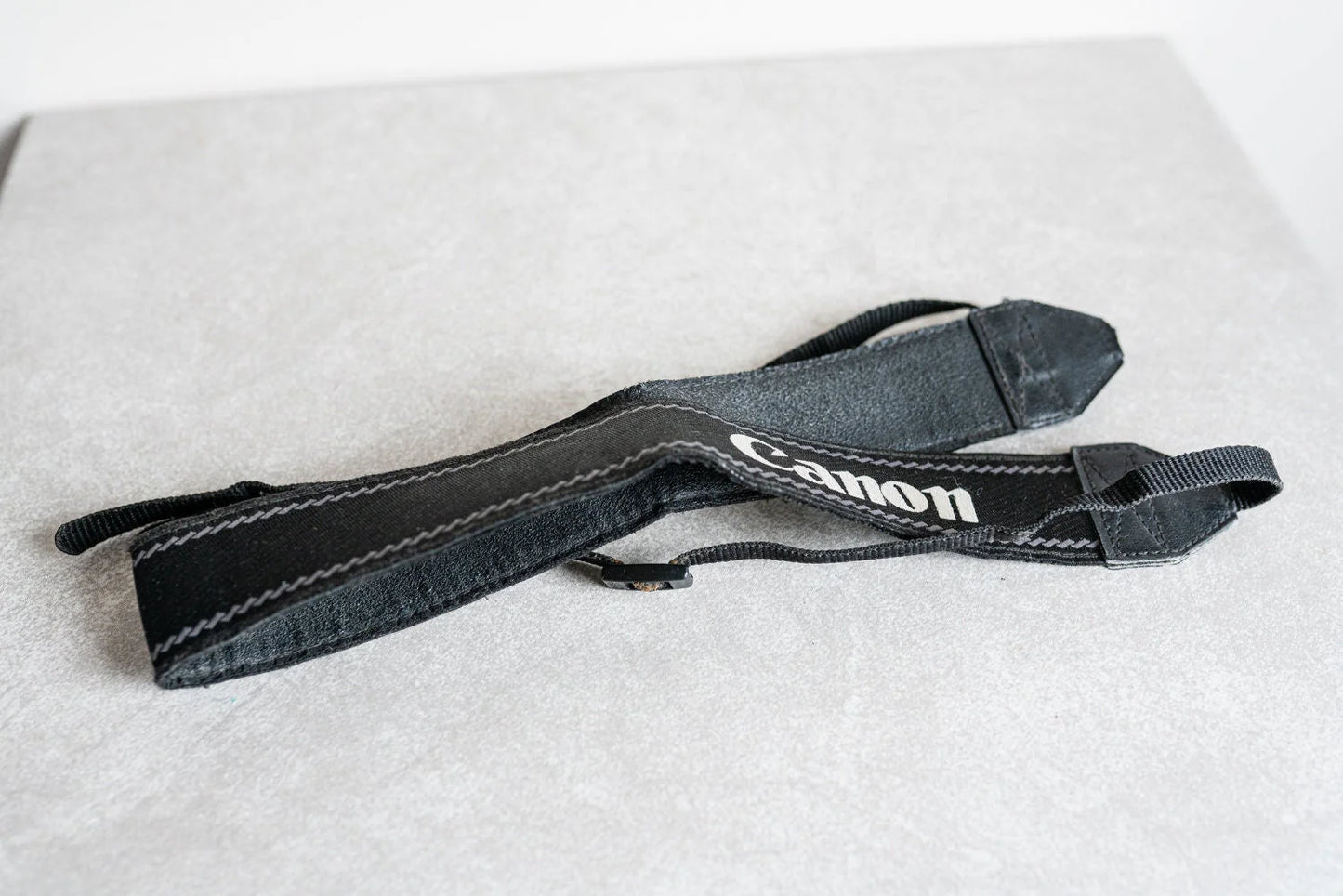 Retro Black and Grey Canon EOS Digital Camera Strap