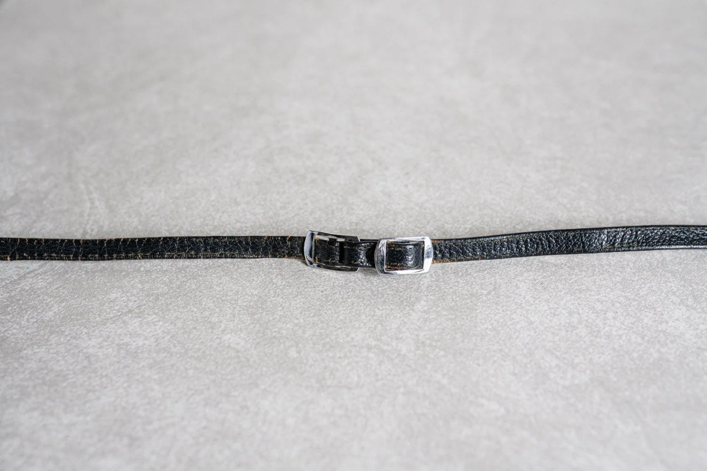 Vintage 1960s Black Leather Camera Strap