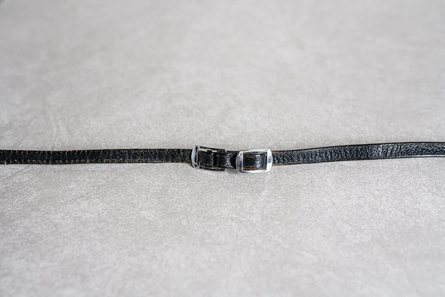 Vintage 1960s Black Leather Camera Strap