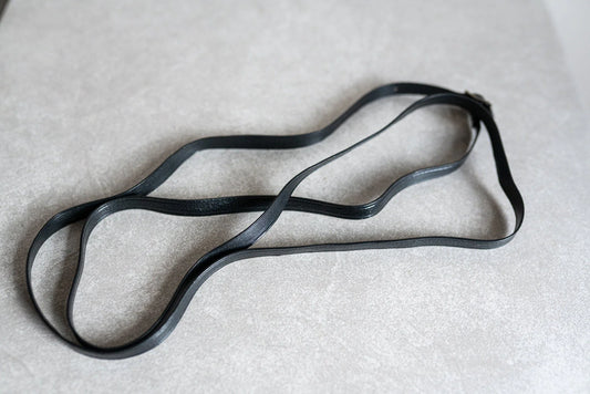 Vintage Black Vinyl Camera Strap - Circa 1960s