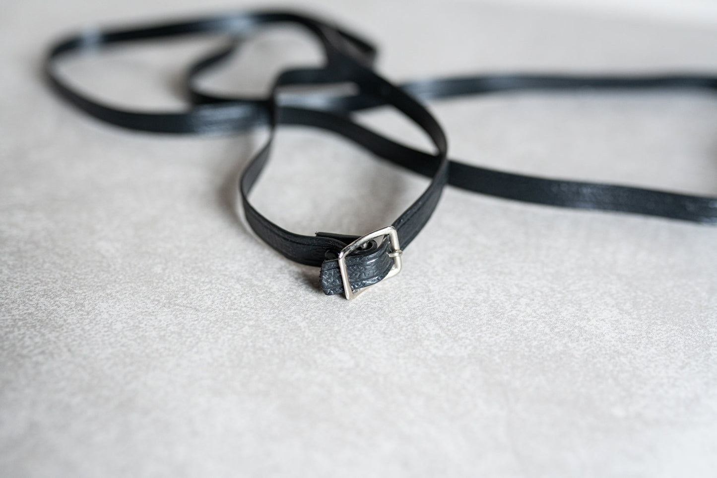 Vintage Black Vinyl Camera Strap - Circa 1960s
