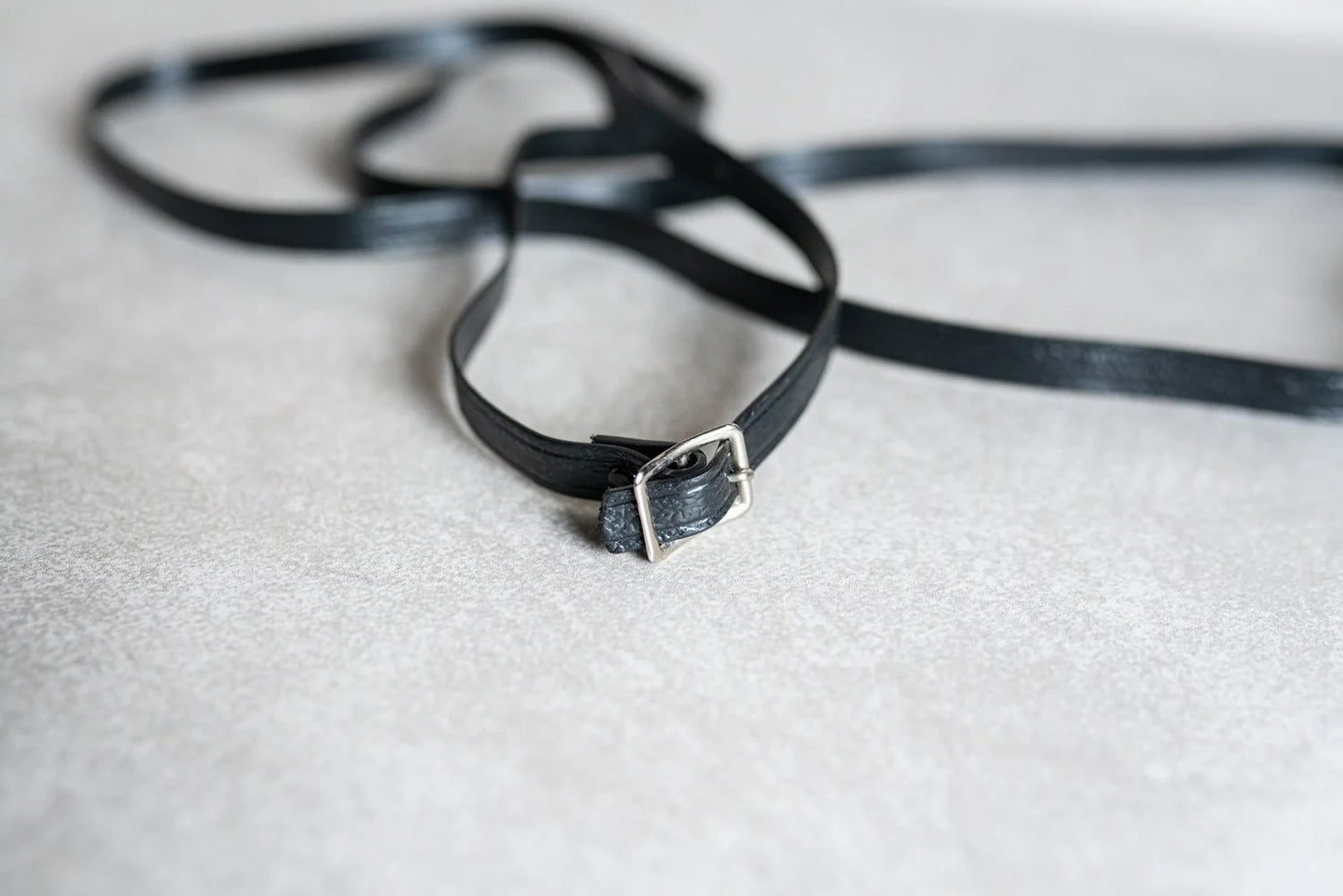 Vintage Black Vinyl Camera Strap - Circa 1960s