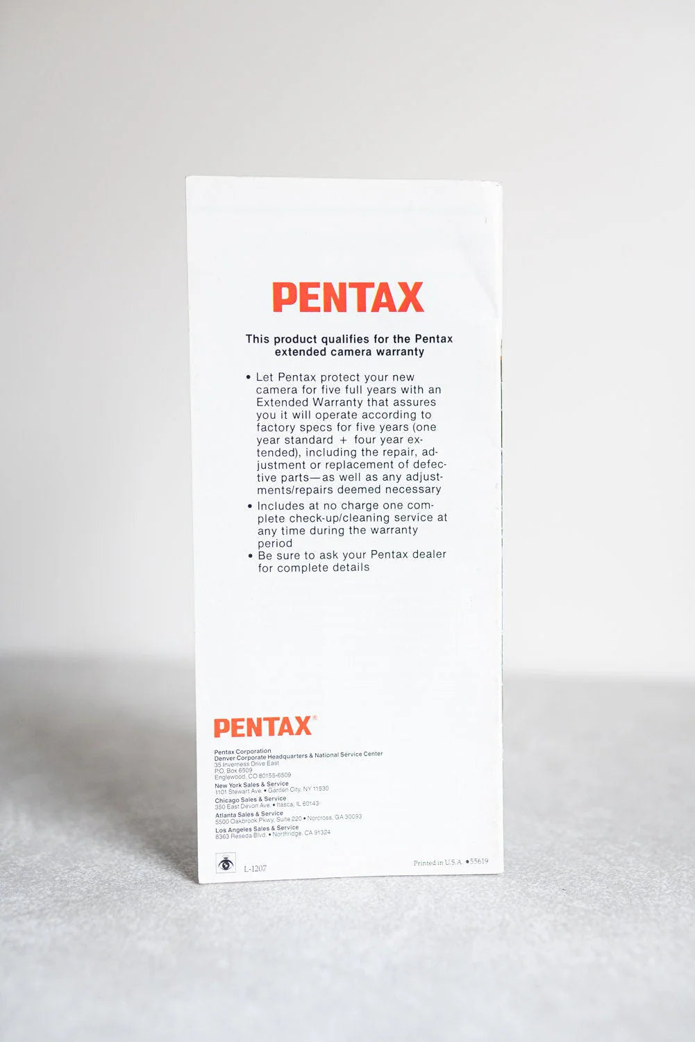 Pentax SF10 35mm SLR Camera Sales Brochure Pamphlet Booklet