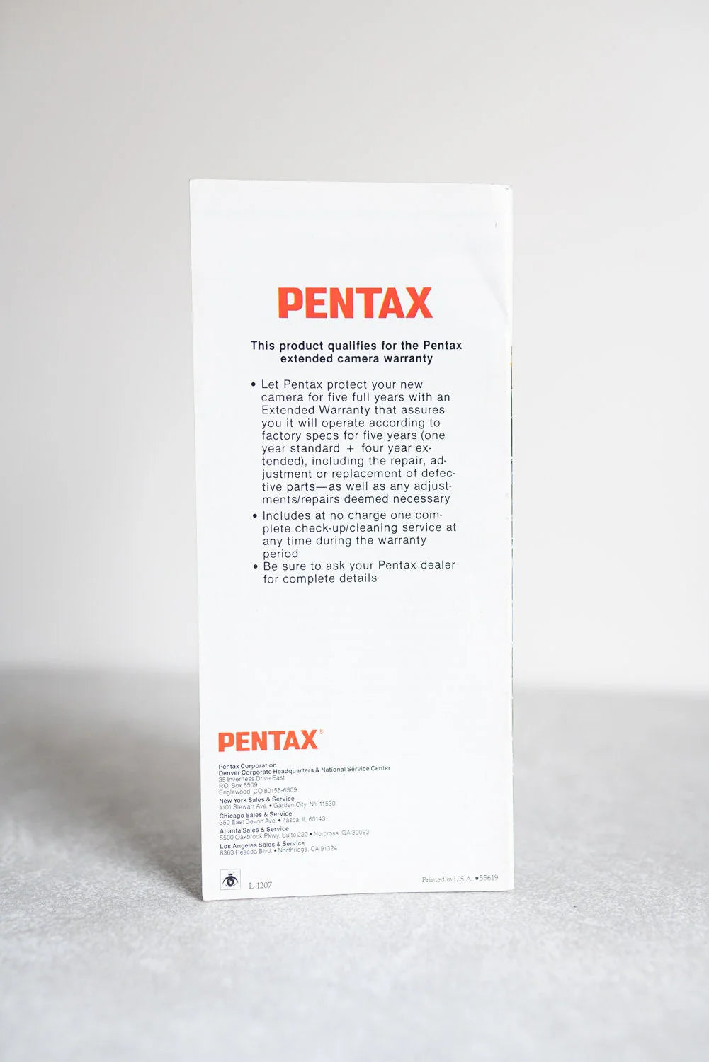 Pentax SF10 35mm SLR Camera Sales Brochure Pamphlet Booklet