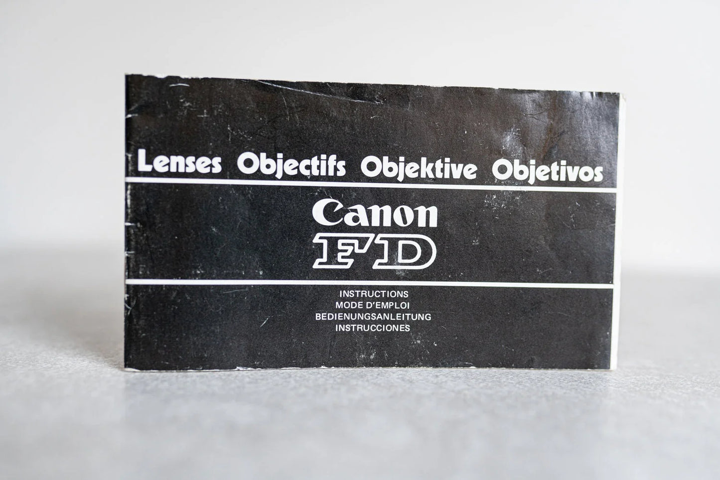Canon FD Lenses System Instructions Manual Guide Book