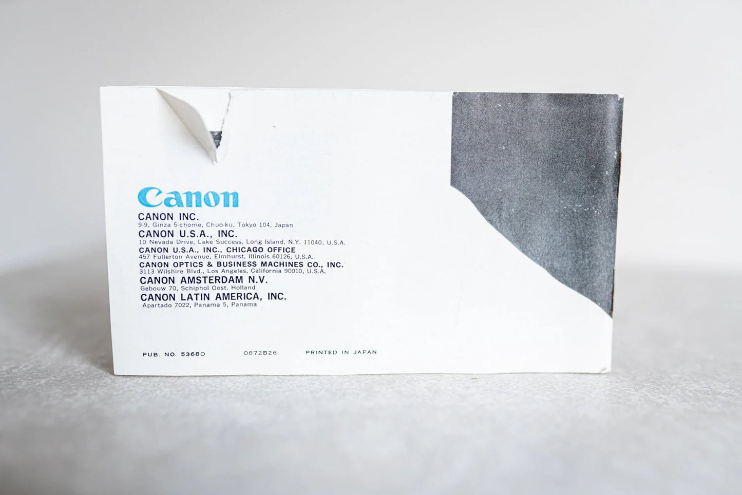Canon Interchangeable Lenses FD Instructions - English Edition