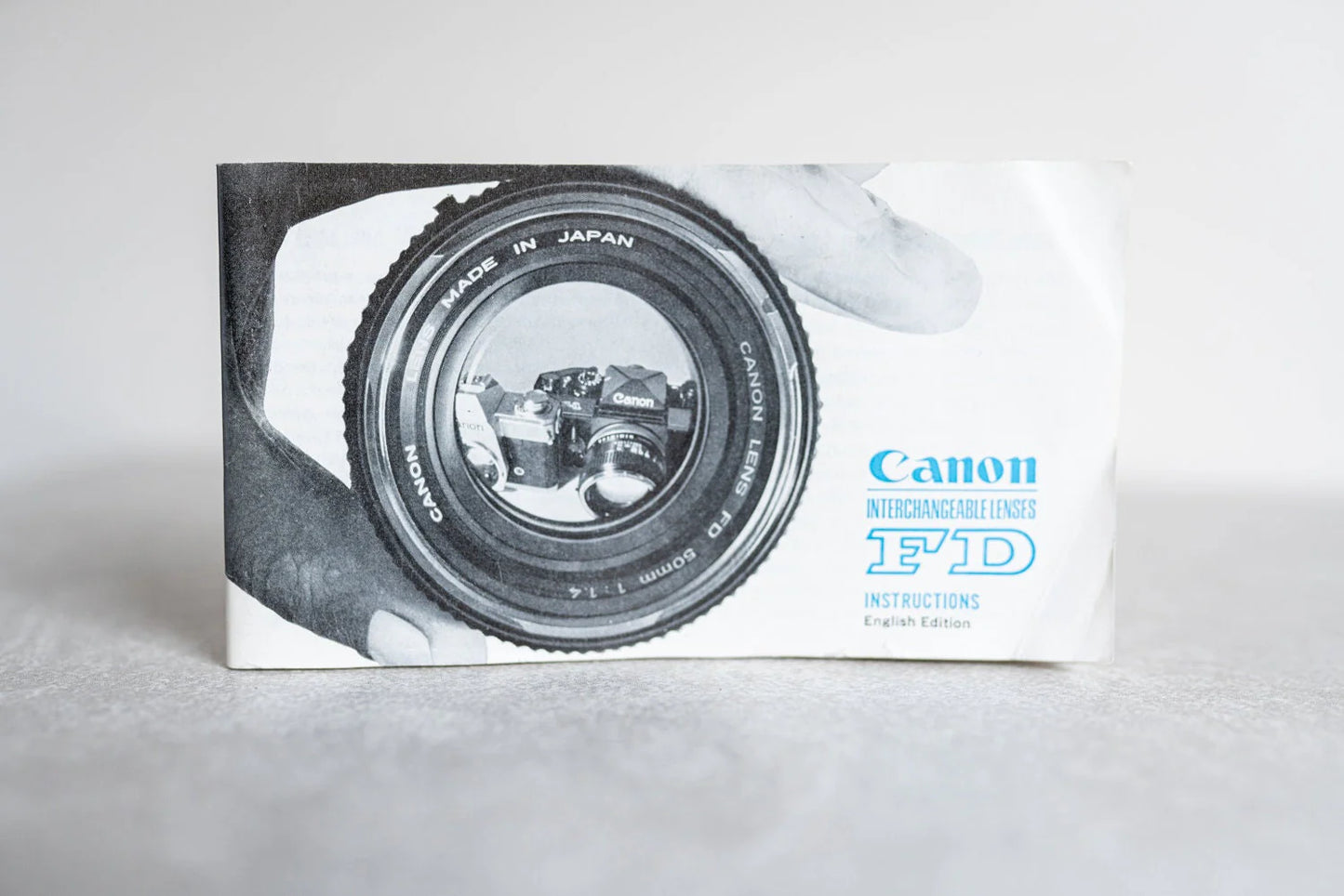 Canon Interchangeable Lenses FD Instructions - English Edition