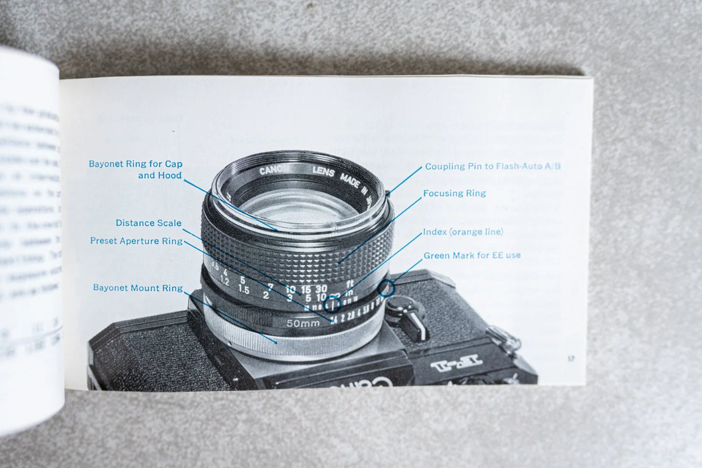 Canon Interchangeable Lenses FD Instructions - English Edition