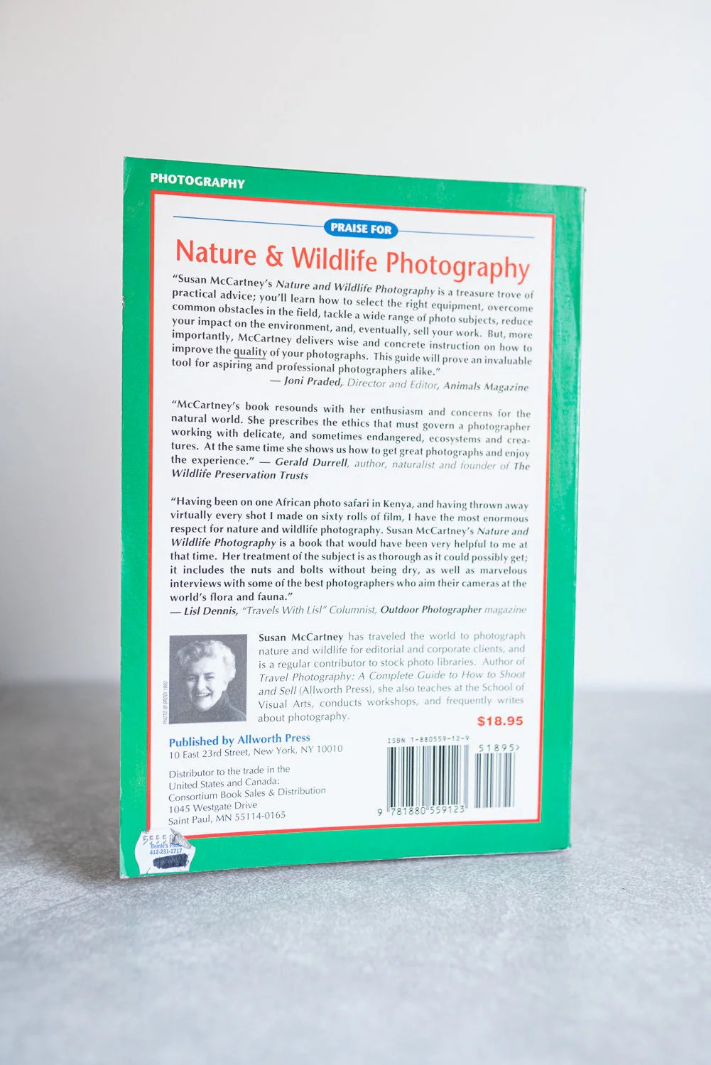 Nature and Wildlife Photography by McCartney, Susan - Hardback