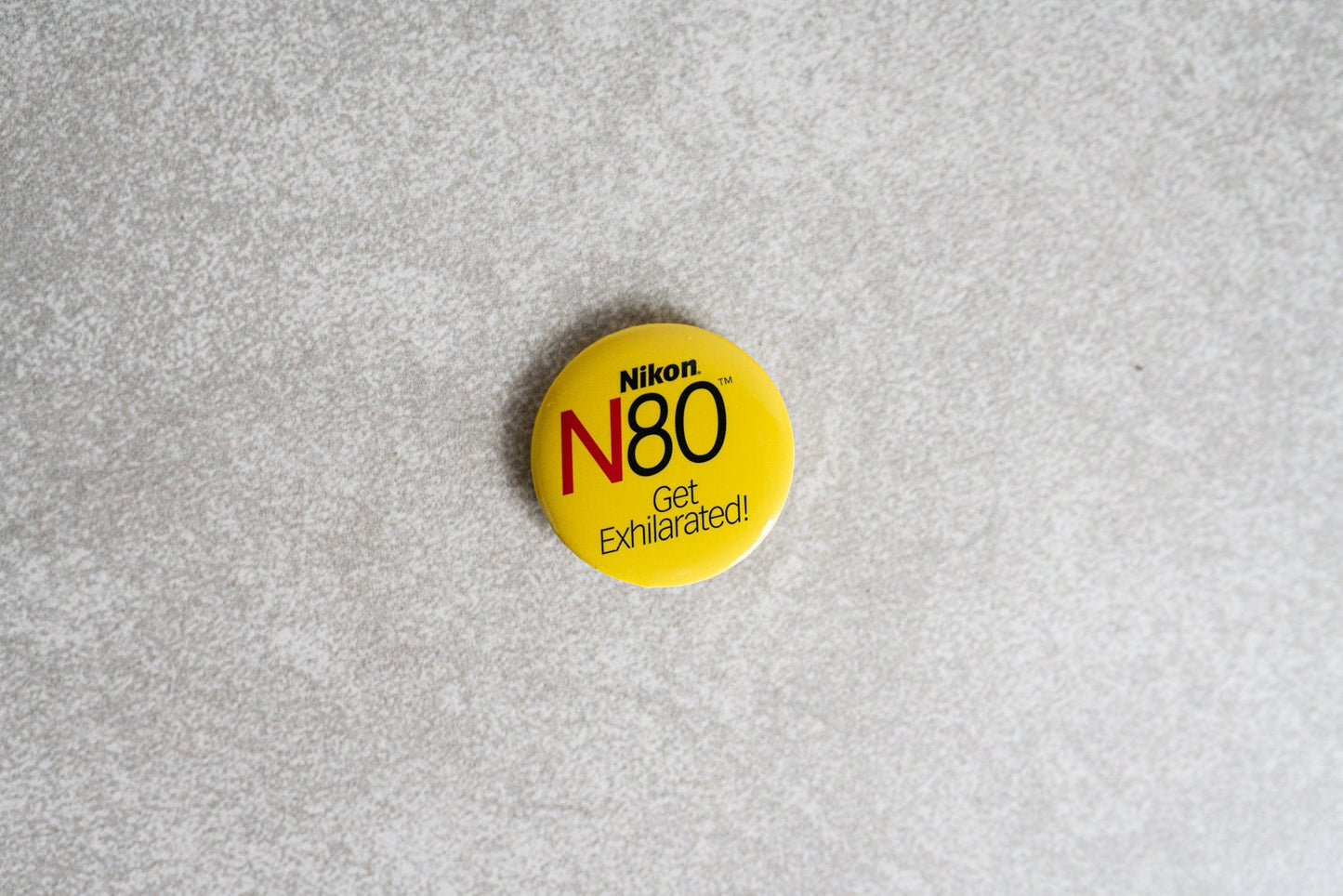 Yellow Nikon N80 Pin - Get Exhilarated!